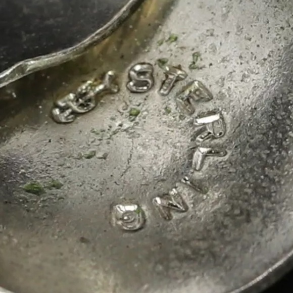 Vintage Sterling Silver UNCAS Floral Scroll Spoon Handle Ring - Picture 15 of 17